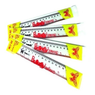 

Penggaris 20 cm BUTTERFLY