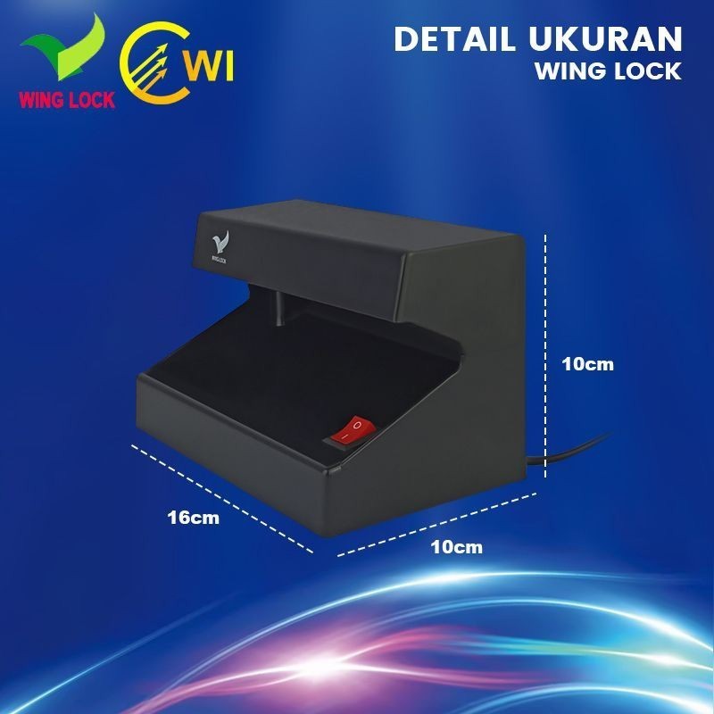 Money Detector / Alat Pendeteksi Uang Palsu WINGLOCK WL118 / WINGLOCK WL103