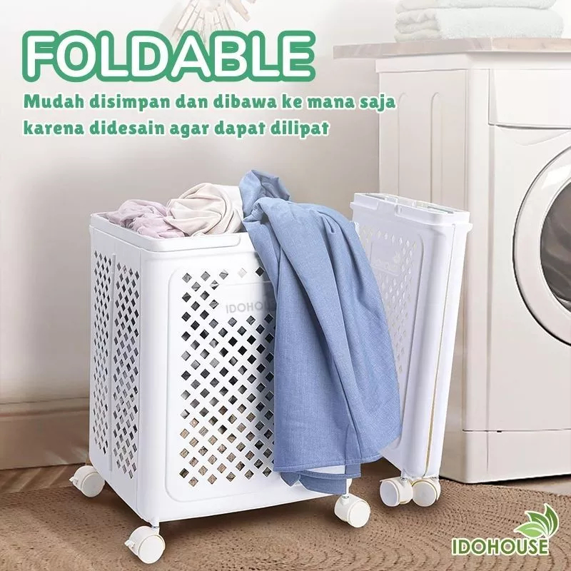 Keranjang Baju Roda Keranjang Baju Lipat Keranjang Baju Kotor Aesthetic Keranjang Baju Bersih Keranj
