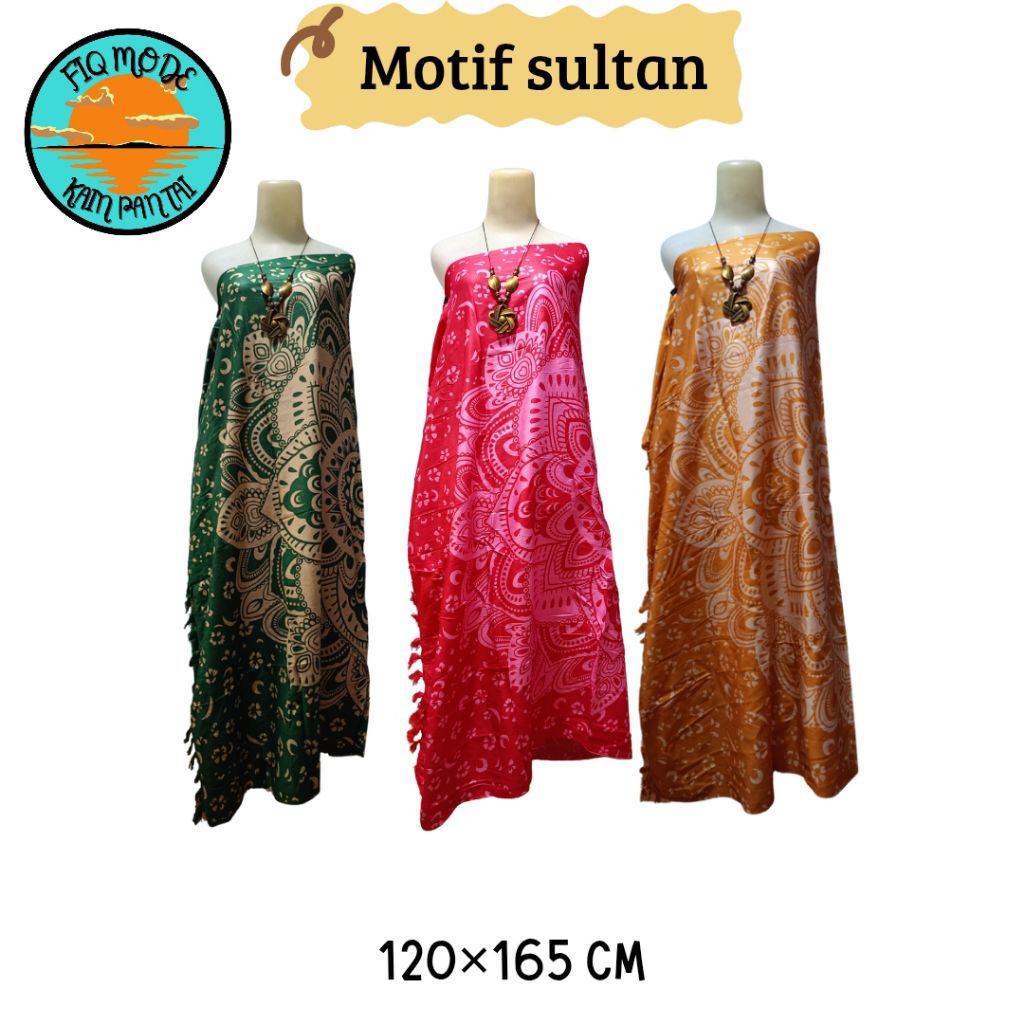 Kain Bali - kain pantai motif Sultan - kain pantai