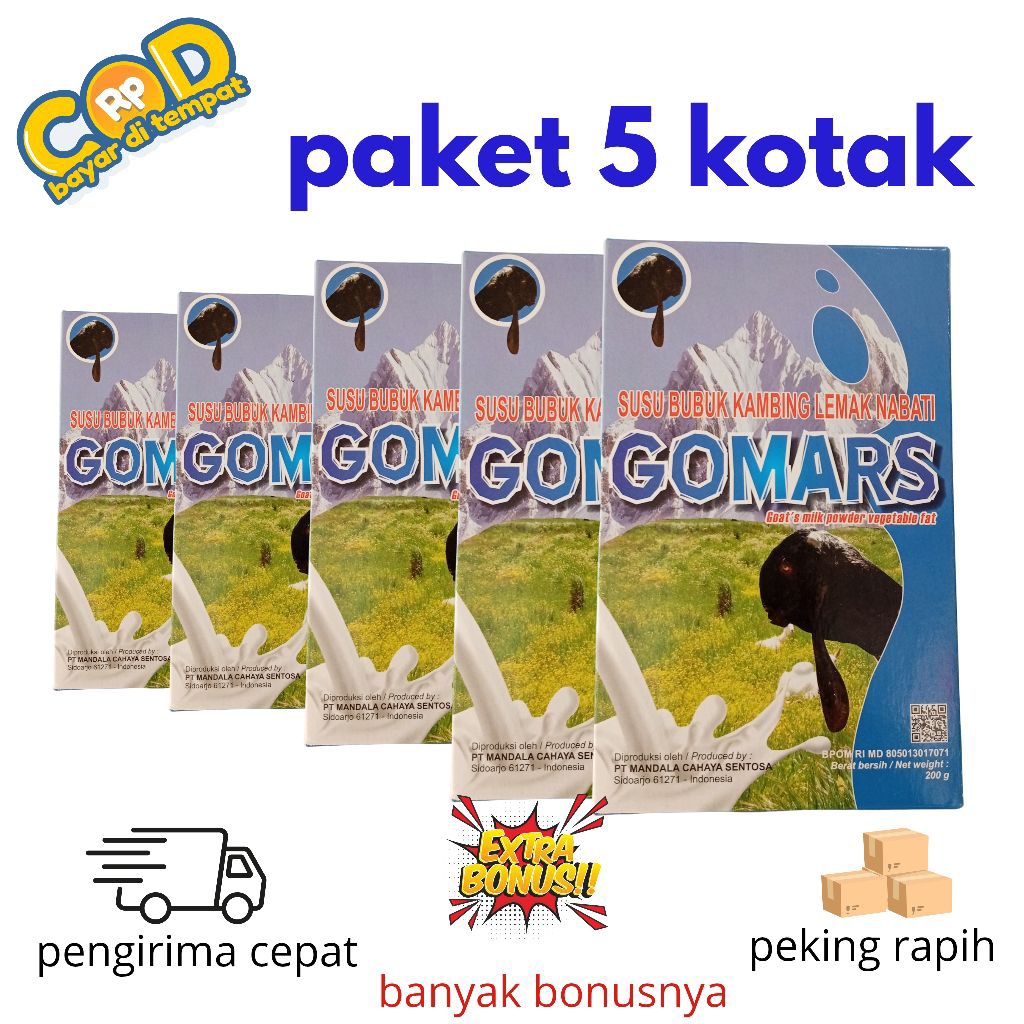 

GOMARS Susu Paket Bundling 5 Kotak Paling Murah