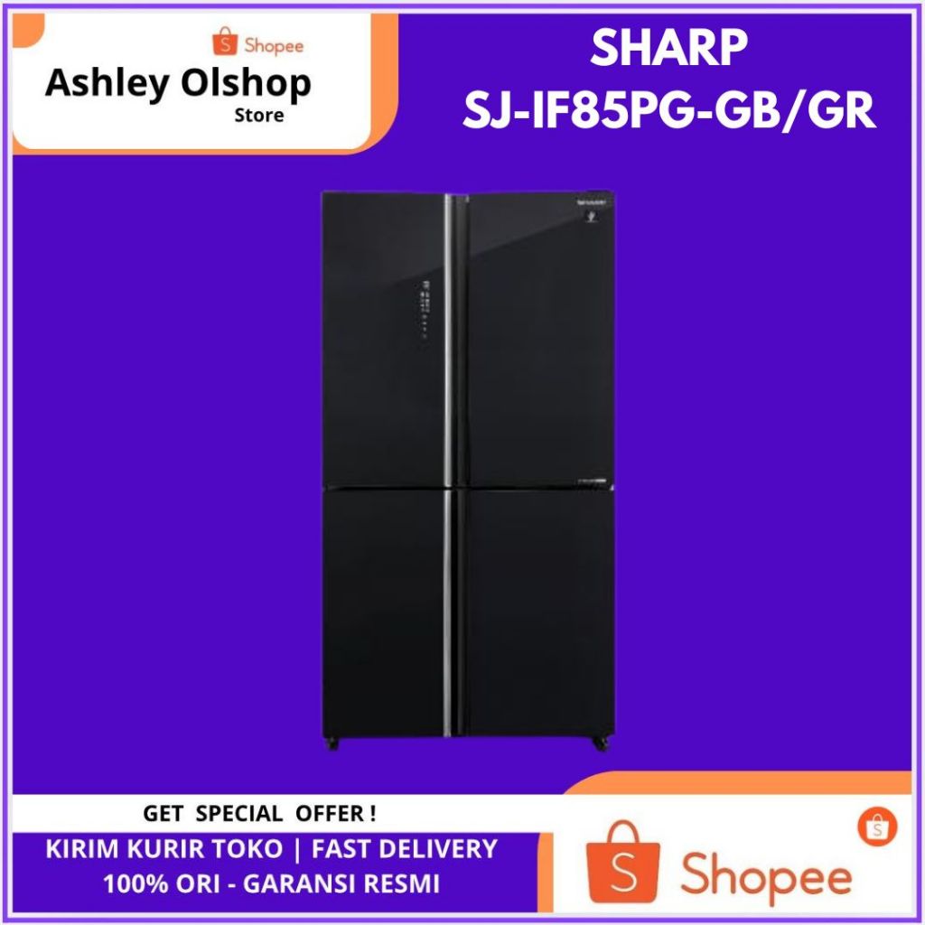 Kulkas 4 Pintu Sharp SJ-IF85PG 520 L // SJ-IF85PG-GB // SJ-IF85PG-GR