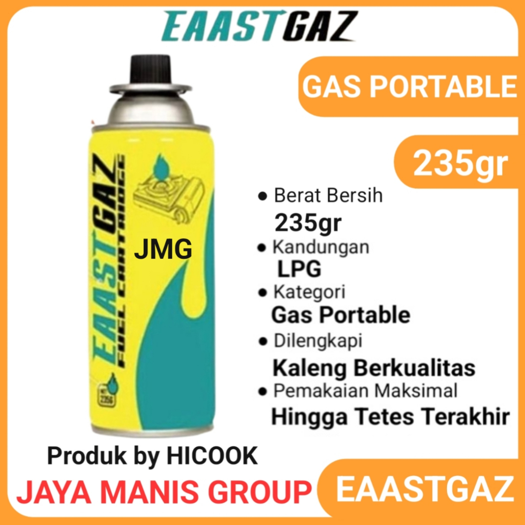 Hi- Cook Gas Cartridge Eaast Gaz 235gr