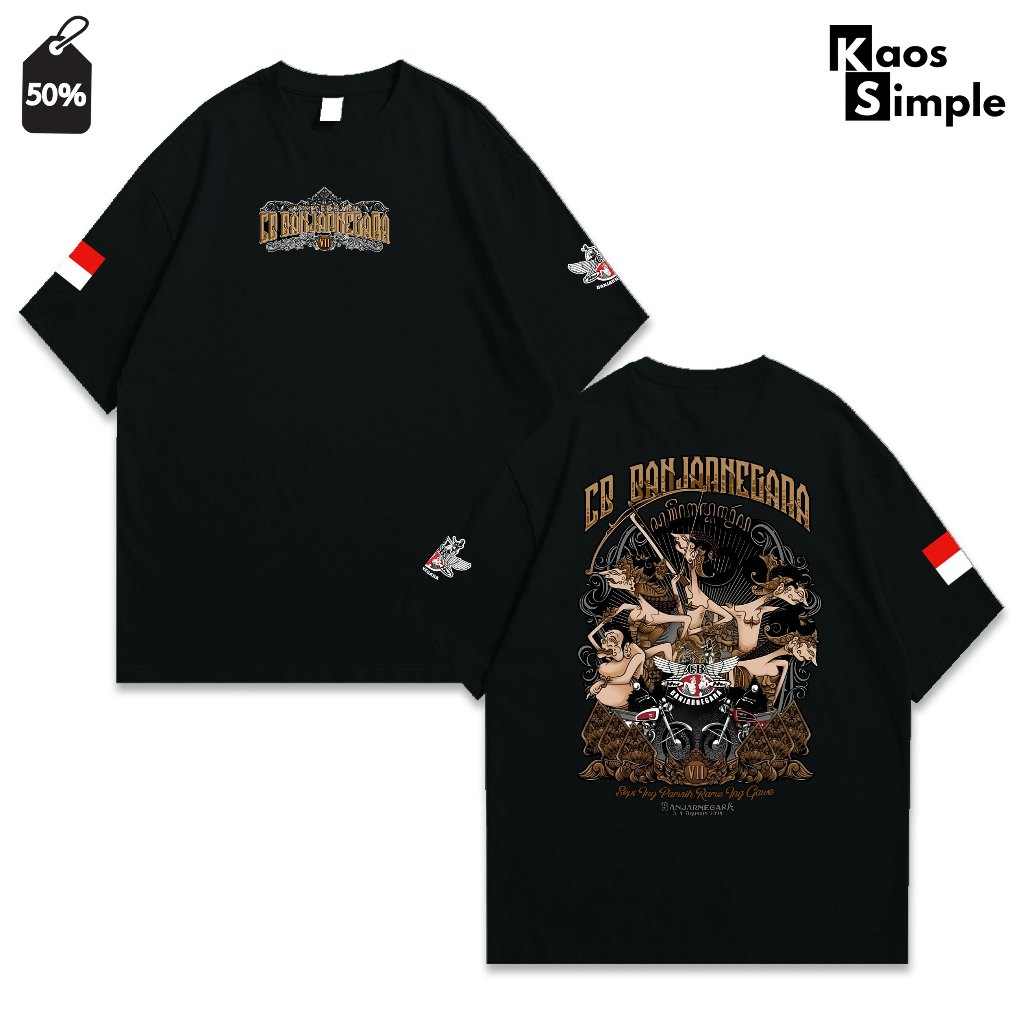 Kaos CB Banjarnegara 2024 Anniversary Ke 5 Unisex Katun Combed 30s Murah Original KAOSSIMPLE.IDN