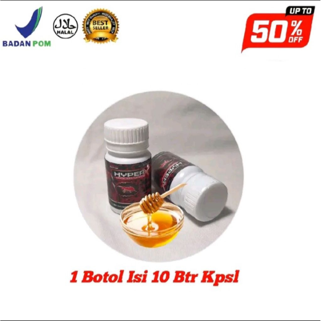 

Madu Bubuk HyperX Kemasan Botol Original Isi 10 Pcs