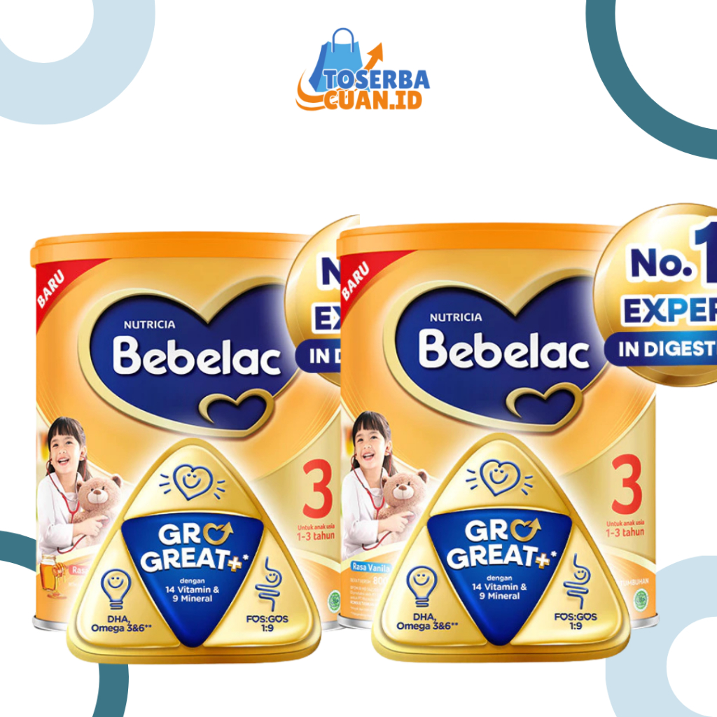 

Bebelac 3 Vanila Susu Pertumbuhan Bubuk 800 gr