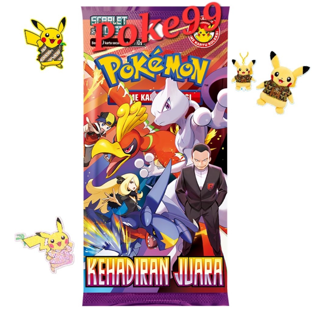 Kartu Pokemon Kehadiran Juara BOOSTER PACK ORI PROMO  sv10s kartu Pokemon Indonesia