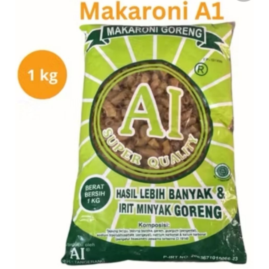 

Kerupuk Makaroni A1 Makaroni Pipa Mentah Hasil Kembang Kemasan 1kg