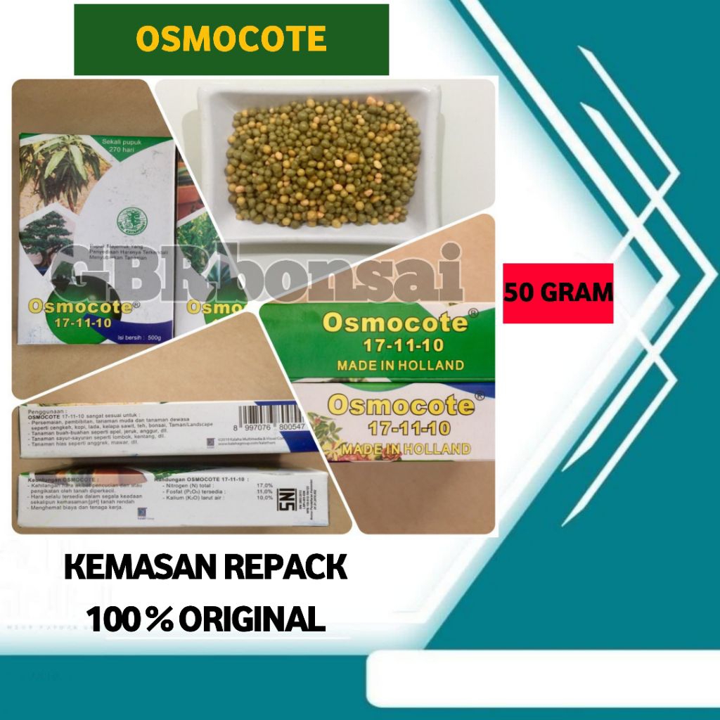 Pupuk Osmocote _ Pupuk Dekastar 17 11 10 Penyubur Tanaman _  Pupuk bonsai Anggrek Aglonema