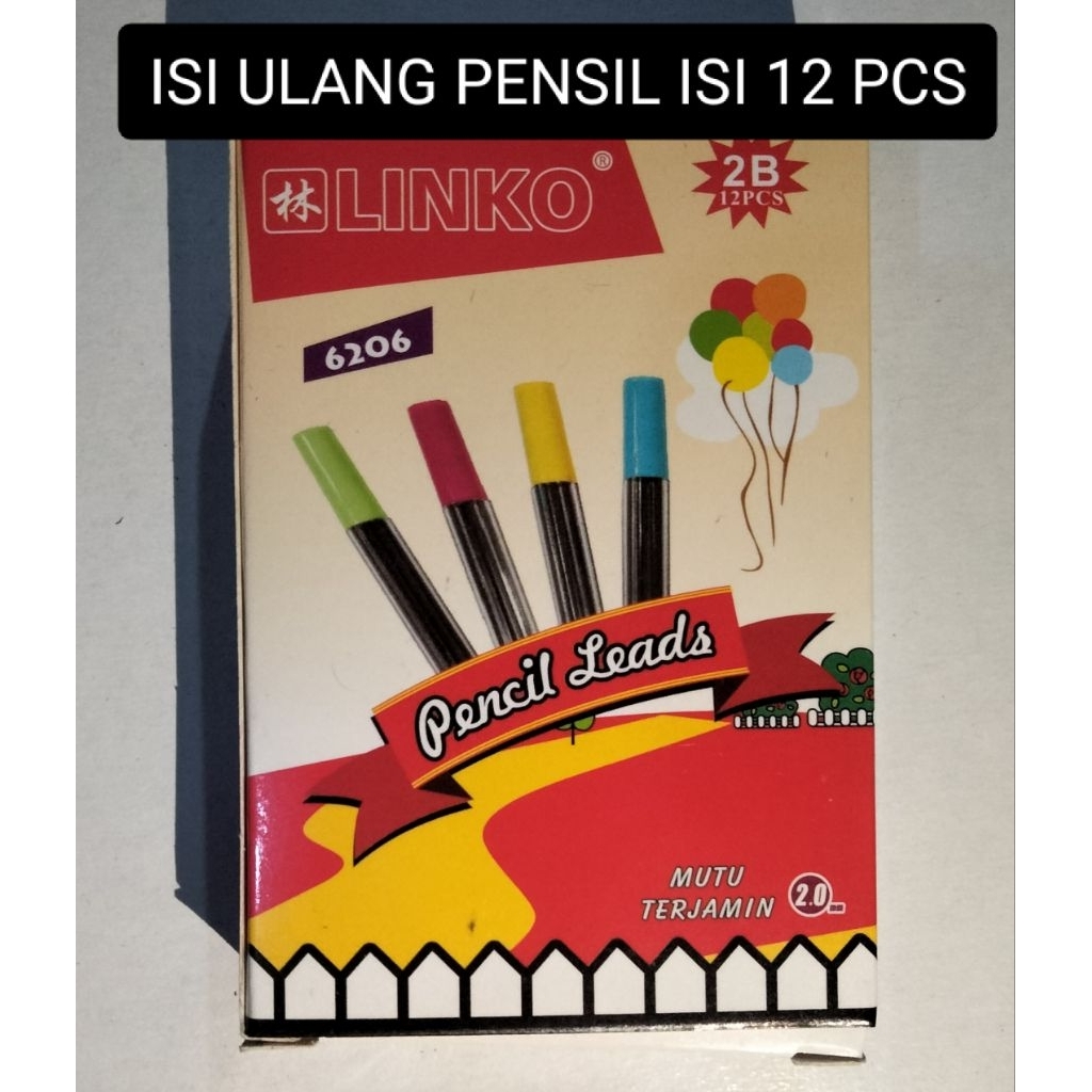 

Isi ulang pensil linko, 1 kotak isi 12 pcs