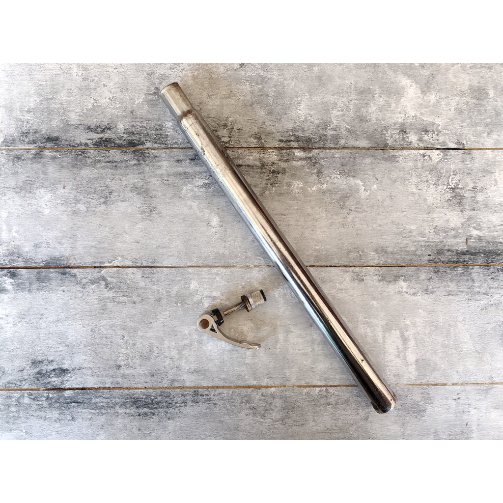 seatpost chrome second sepeda phoenix 26 inch seatclamp bekas second sepeda seatclamp sepeda bekas s