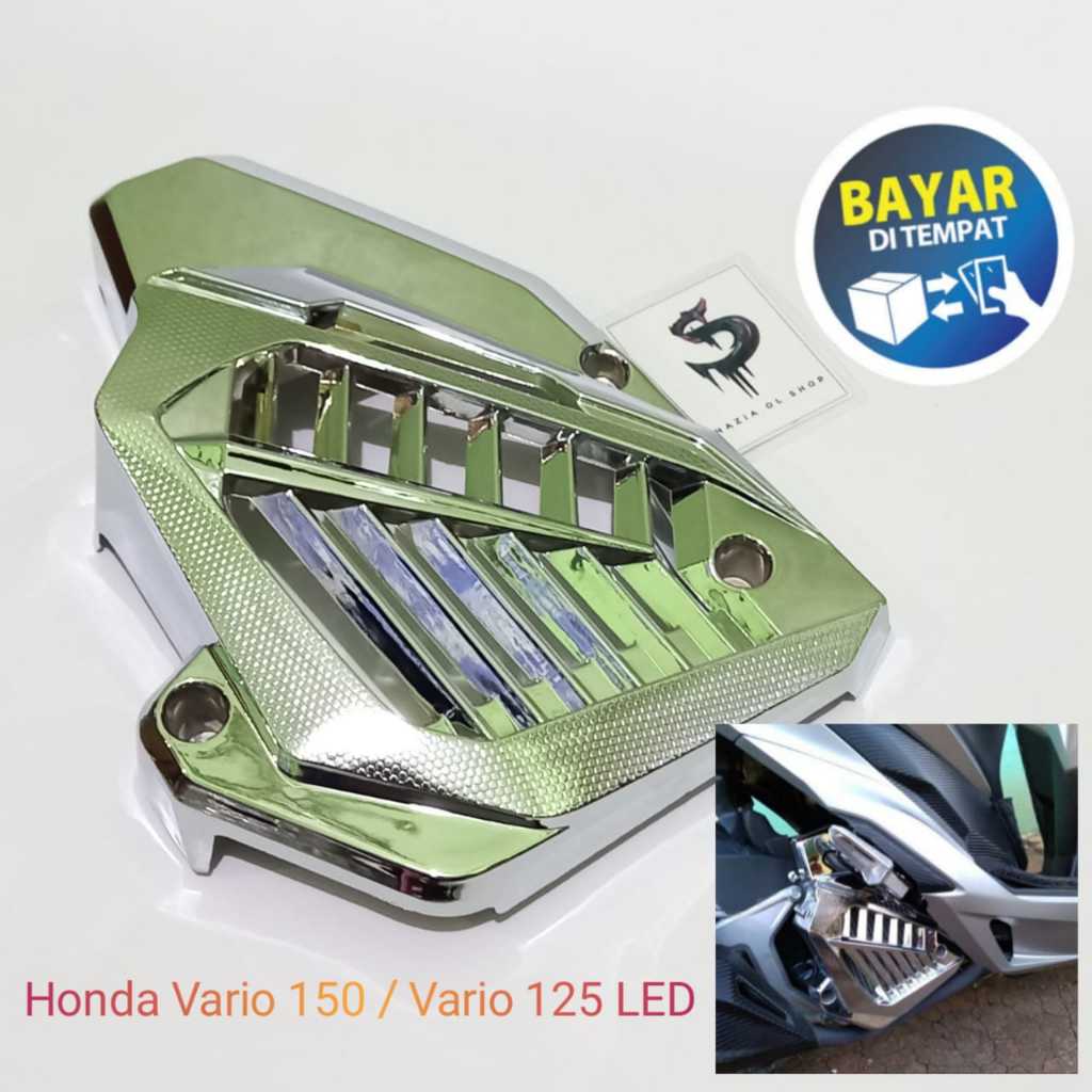 Variasi Cover Tutup Radiator Vario 125 led/150 New eSP LED 2015-2018 Crome Pcx 150 - Adv 150