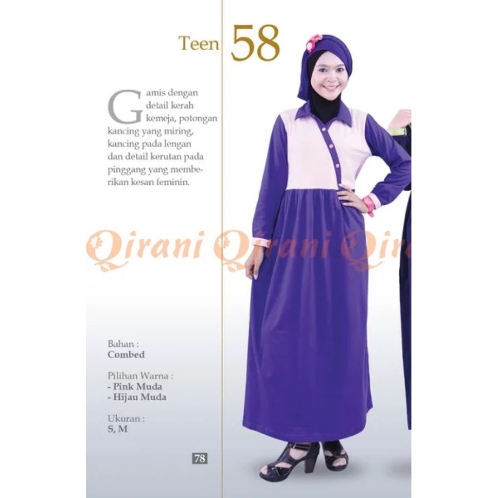 #Qirani,gamis dewasa promo, gamis busui termurah