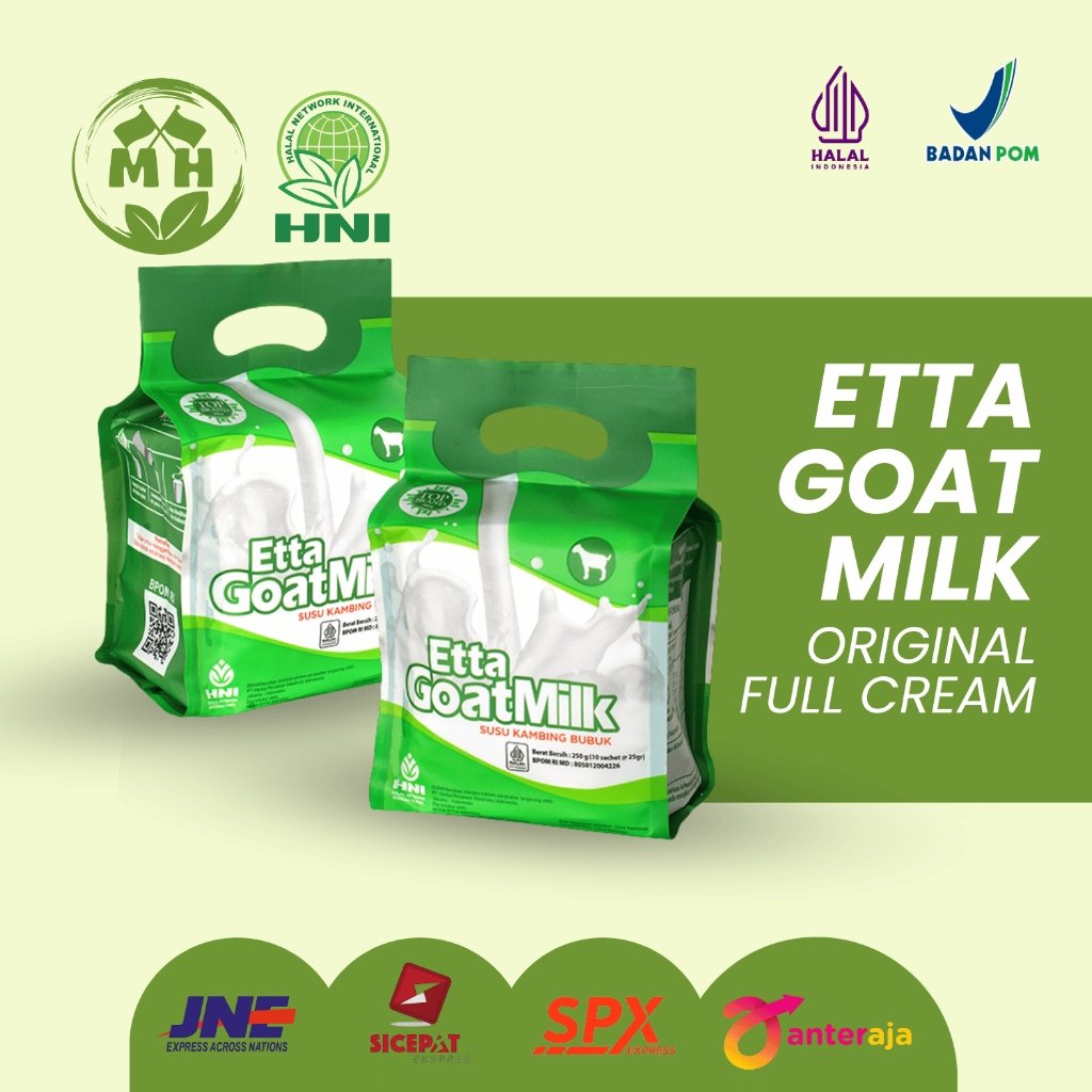 

[HNI] SUSU KAMBING - ETTA GOAT MILK - FULL CREAM 10 SACHET