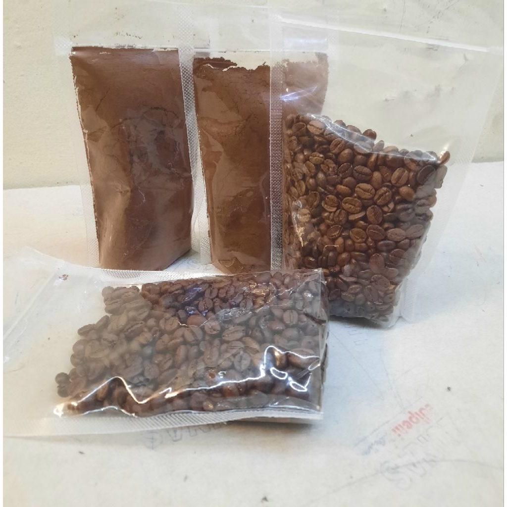

100%kopi murni tidak ada campuran apapun arabica dan robusta