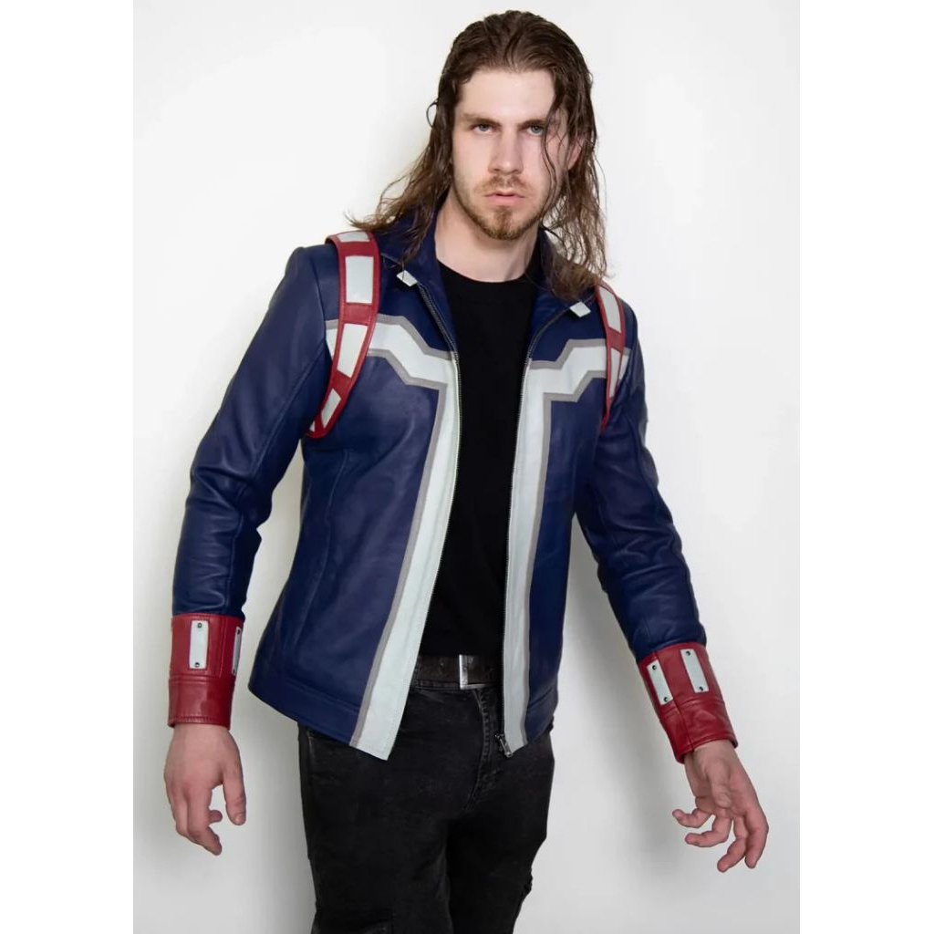 Boku No Hero Academia Todoroki Shoto Jaket Kulit Sintetis Jaket Todoroki Shoto