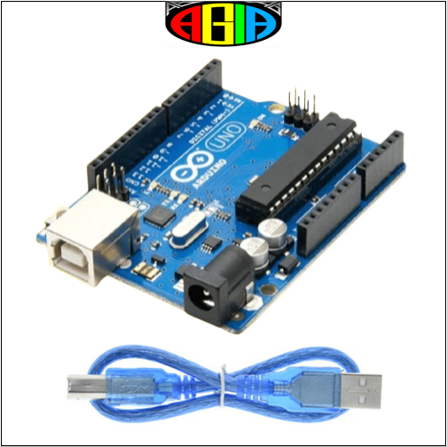 Arduino Uno DIP R3 IC Atmega328P Compatible Board With USB Cable Premium ATMega328 dengan kabel