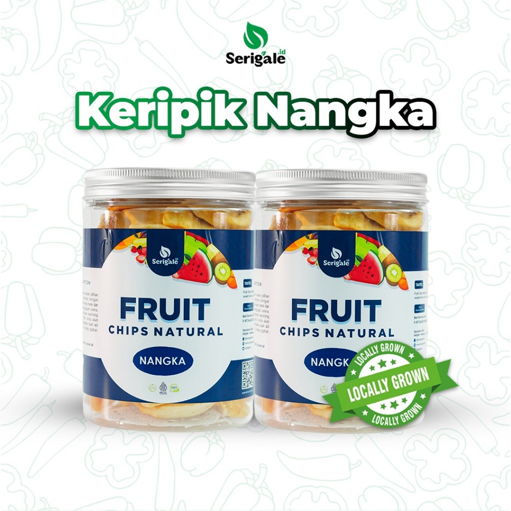 

Serigale Keripik Nangka Camilan Sehat Diet Kemasan baru 650ml - New Packaging