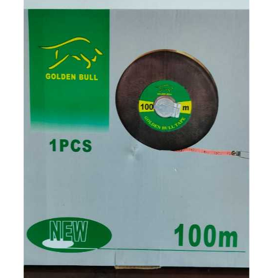 Meteran Bulat 100 M Golden Bull Meteran Tarik Meteran Kain