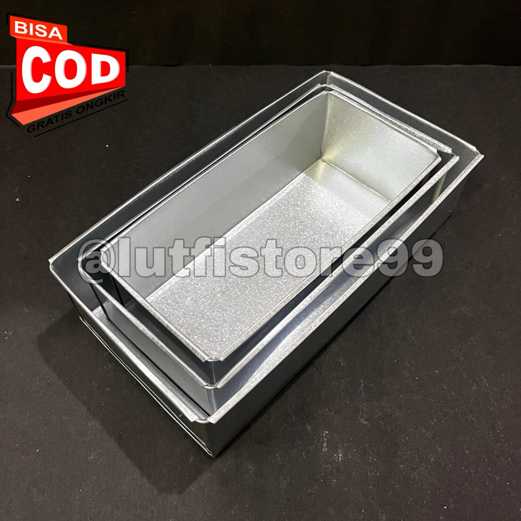 Loyang Roti Sobek 1 SET 3 PCS Tanpa Tutup Cetakan Roti Tawar Bandung Sobek Gembong Medan Kecil Besar