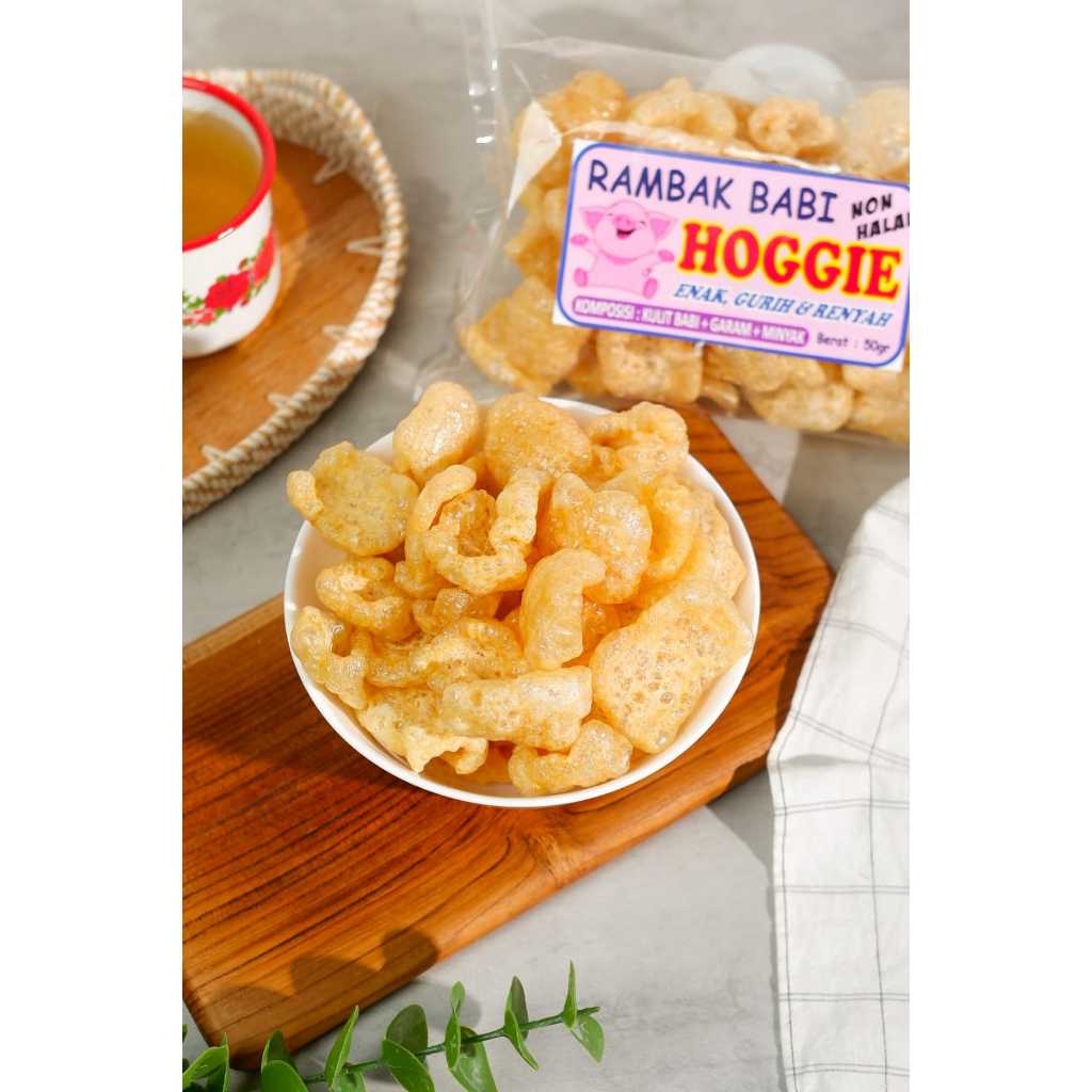 

Kerupuk kulit babi Hoggie - Cu Jiu Ca - Paket 5 bungkus