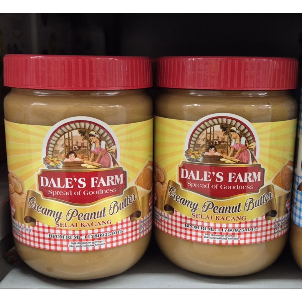 

Selai Kacang Krim DALE'S FARM Peanut Butter Creamy 500g - HK.