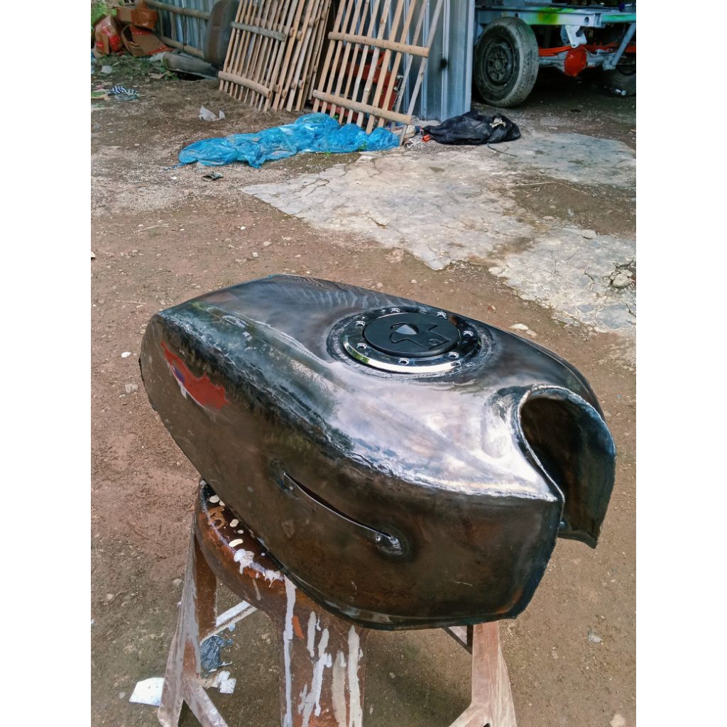 tangki gl 100 tutup ninja poles clear poxy dalam