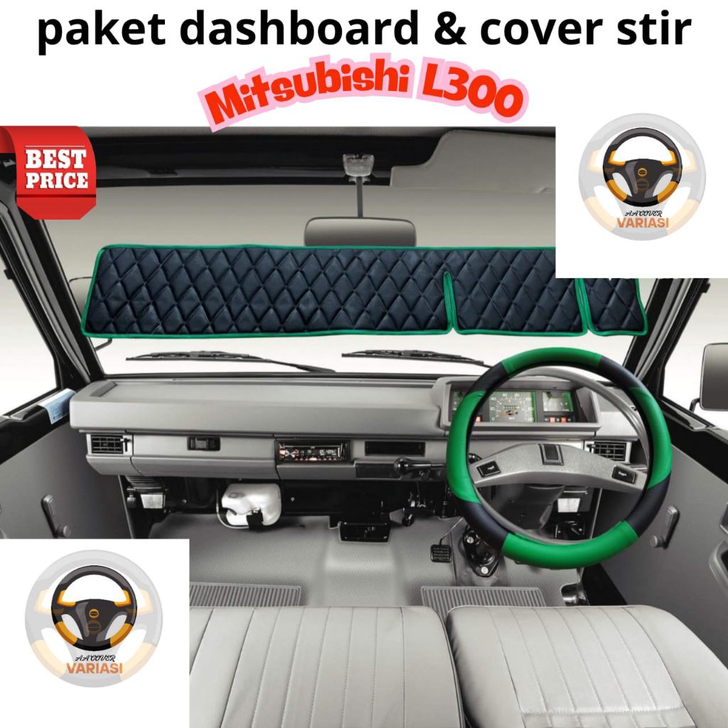 Alas dashboard Mitsubishi L300 Paket lengkap dengan Cover stir variasi sabit cover dashboard