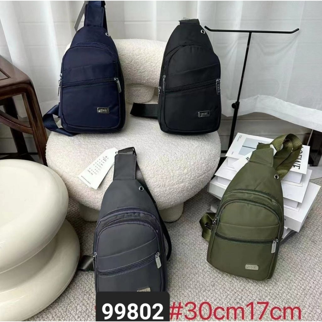 Spear  Tas Selempang pria Tas Sling bag Tas waitsbag Pinggang waterproof 07