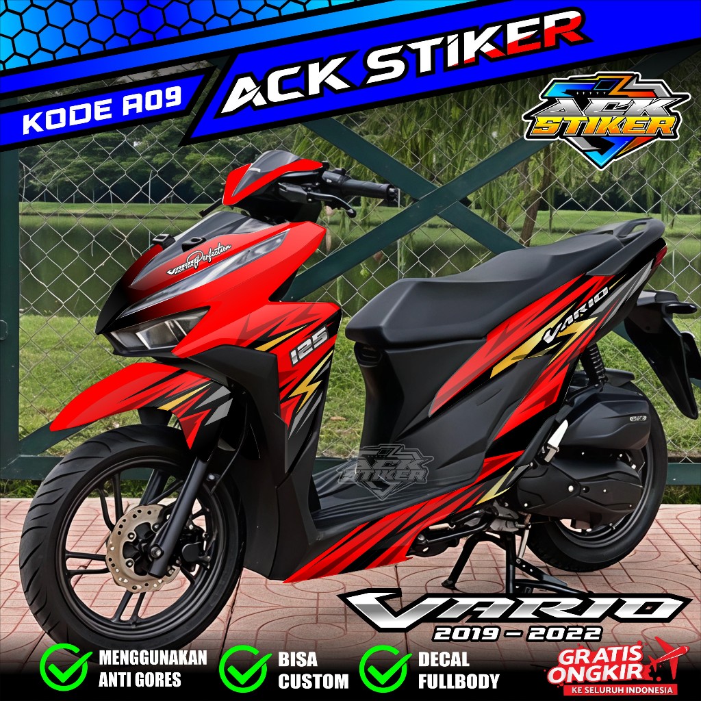 (COD) TERBARU Decal Sticker Honda Vario New 125 150 Full body - Stiker Skotlet Modifikasi All New Va
