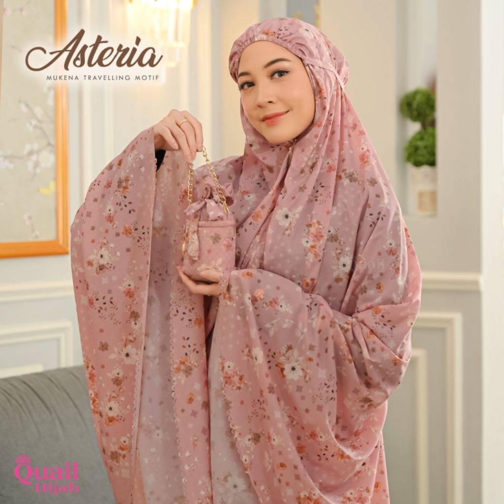 Mukena Traveling Asteria ori Quail Hijab / Mukena mini / Mukena pocket