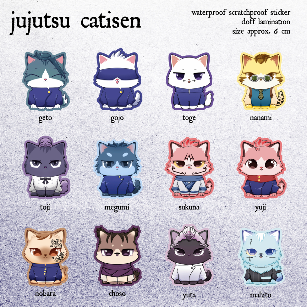 

Caca Studio - Jujutsu Catisen Sticker / sticker waterproof scratchproof