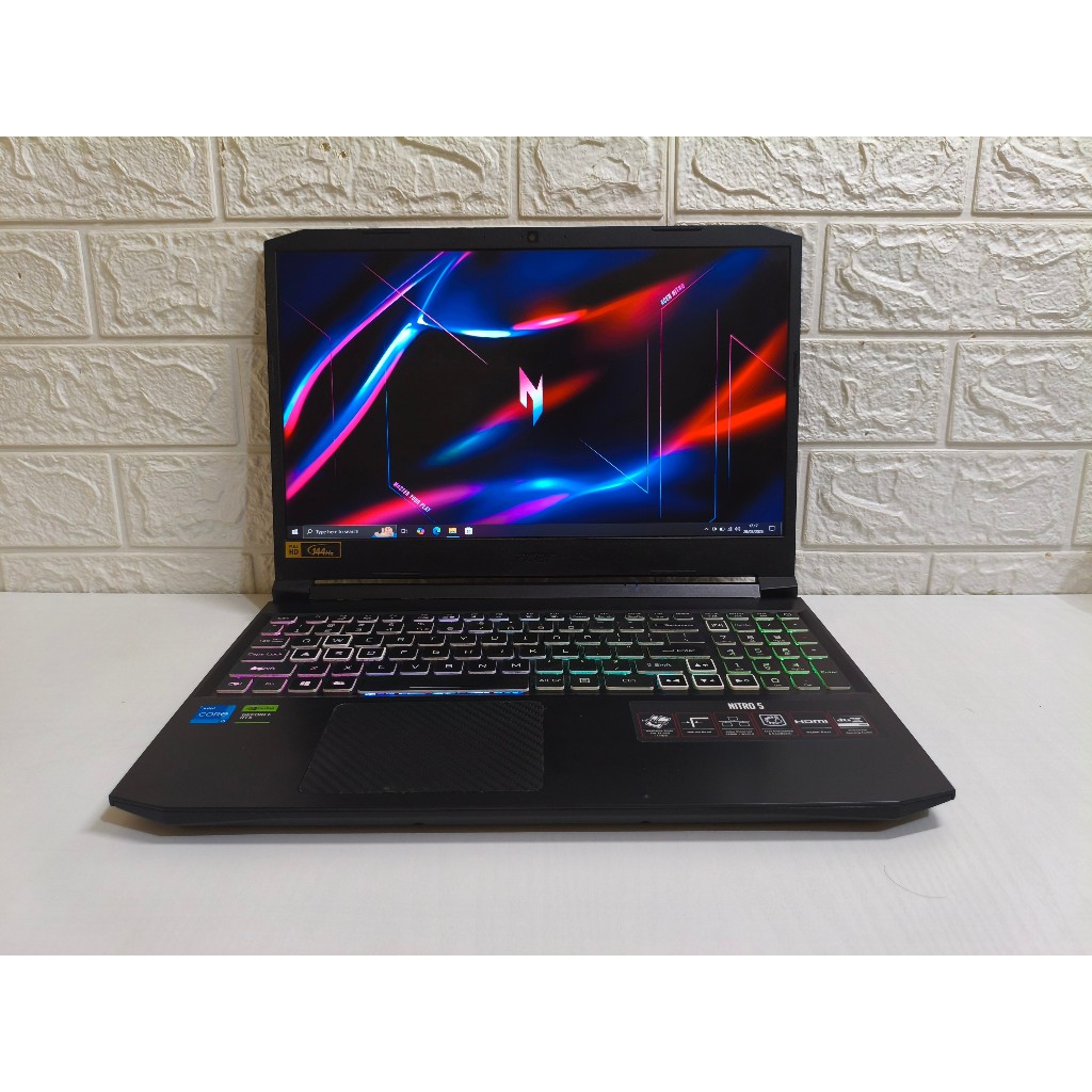 Acer Nitro 5 AN515-57 Core i5 11400H RTX 3050 RAM 16GB | Laptop Gaming Desain Second/Bekas Gen 11