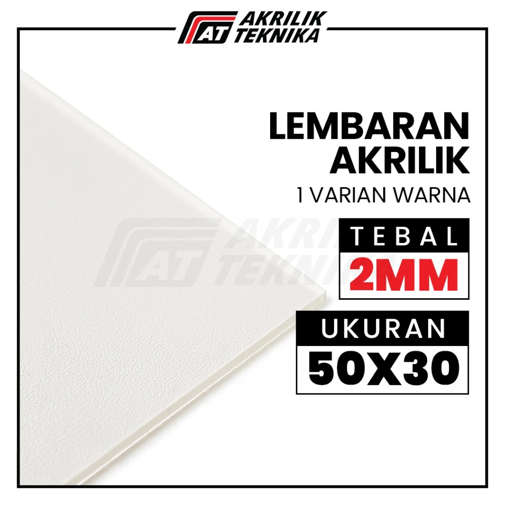 

KODE V92X Acrylic Sheet Clear Lembaran Akrilik Bening 5x3cm 2mm