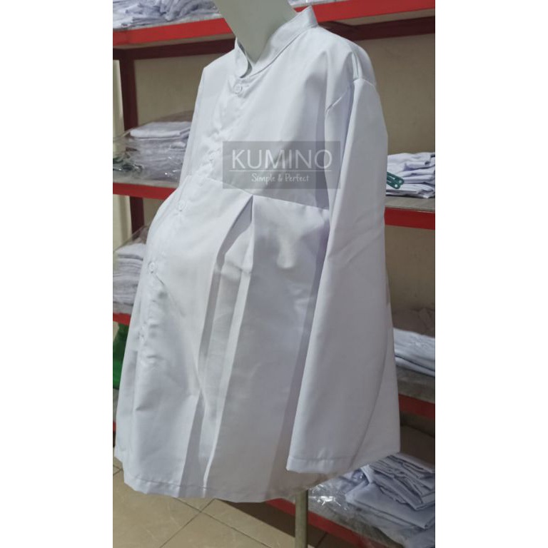 KODE V79L Seragam Hamil Perawat Seragam Hamil PNS Seragam Hamil Putih Baju Hamil Putih