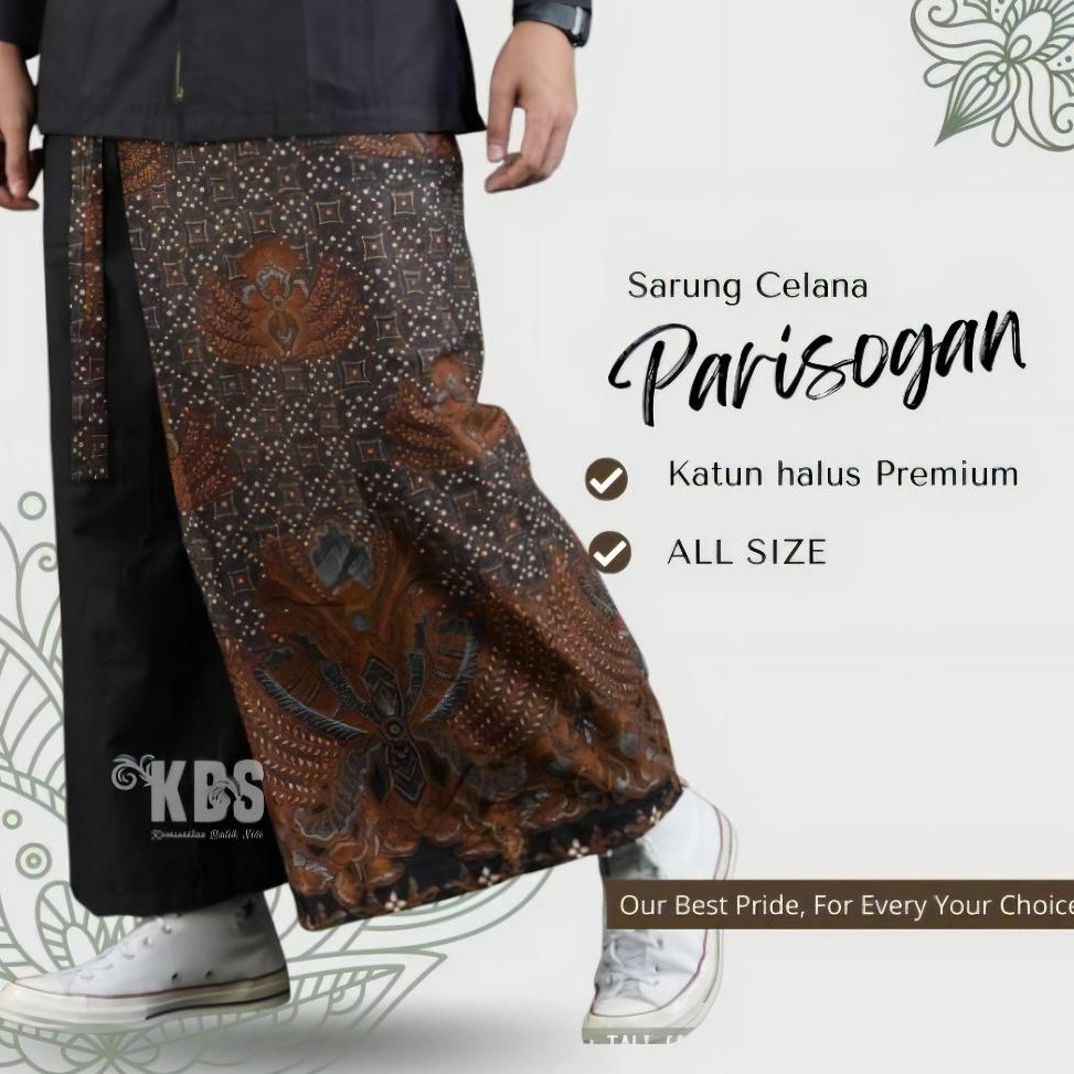 KODE U43T Batik Solo Sarung Batik Celana PARISOGAN Katun Grounding Sragenan