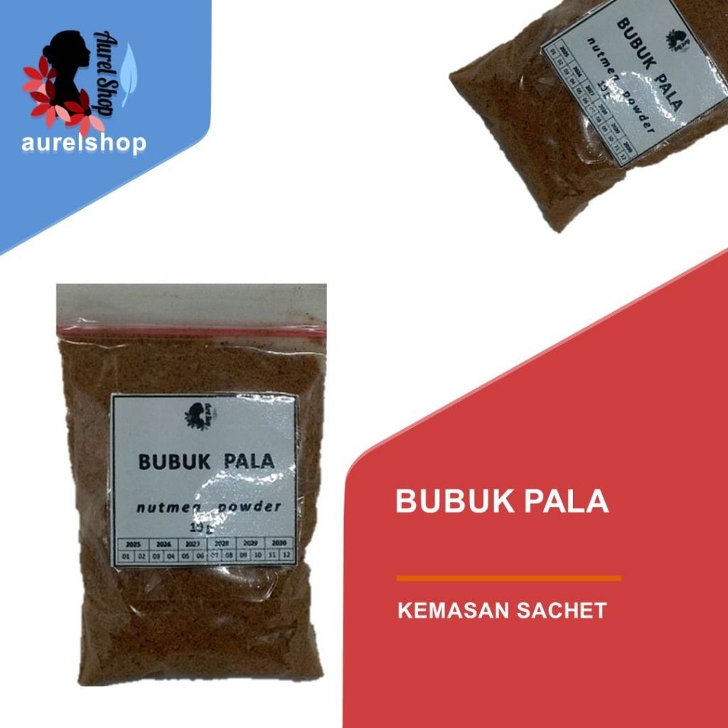 

Bubuk Pala murah Kemasan Sachet 10g/ Nutmeg