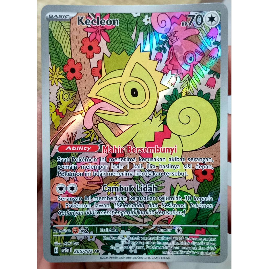 KARTU POKEMON KECLEON AR INDONESIA HOLO NOT MINT