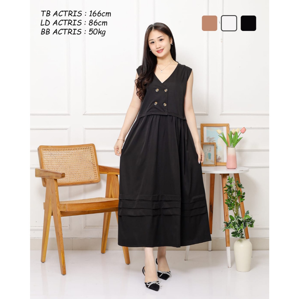 DRESS KOREAN STYLE / DRESS WANITA TERBARU / KOREAN DRESS / OVERALL JUMSUIT