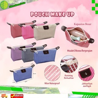 (sko) Pouch travel kosmetik dompet bedak warna motif Tas Poch Make Up Organizer Aksesoris Traveling 