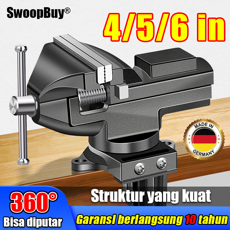 SaiRuiCatok Clamp ragum besi 4/5/6 IN 360 Swivel catok paron Besi putaran ragum besi duduk tekiro