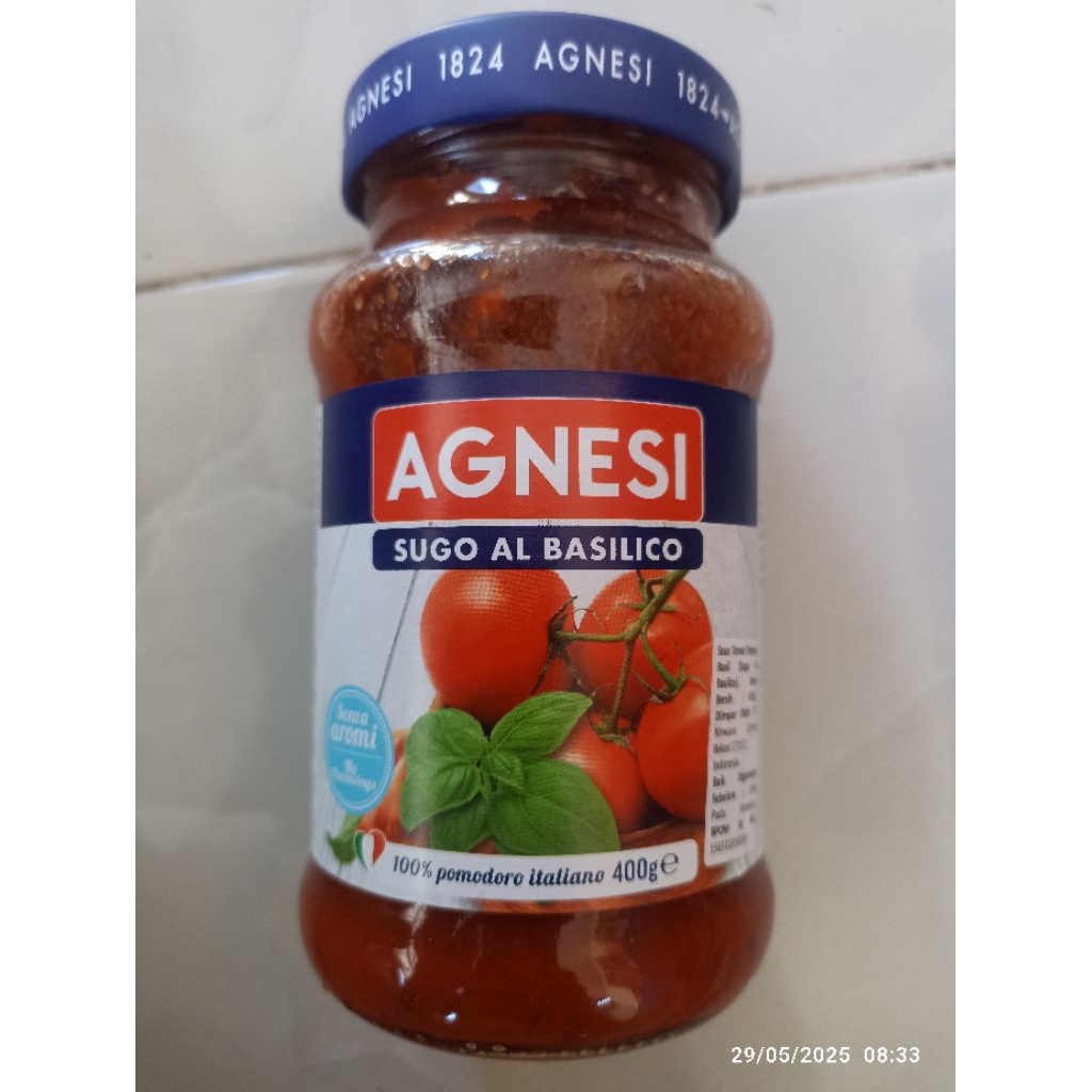 

Agnesi Sugo Al Basilico ( saus Tomat dengan Basil) 400gr