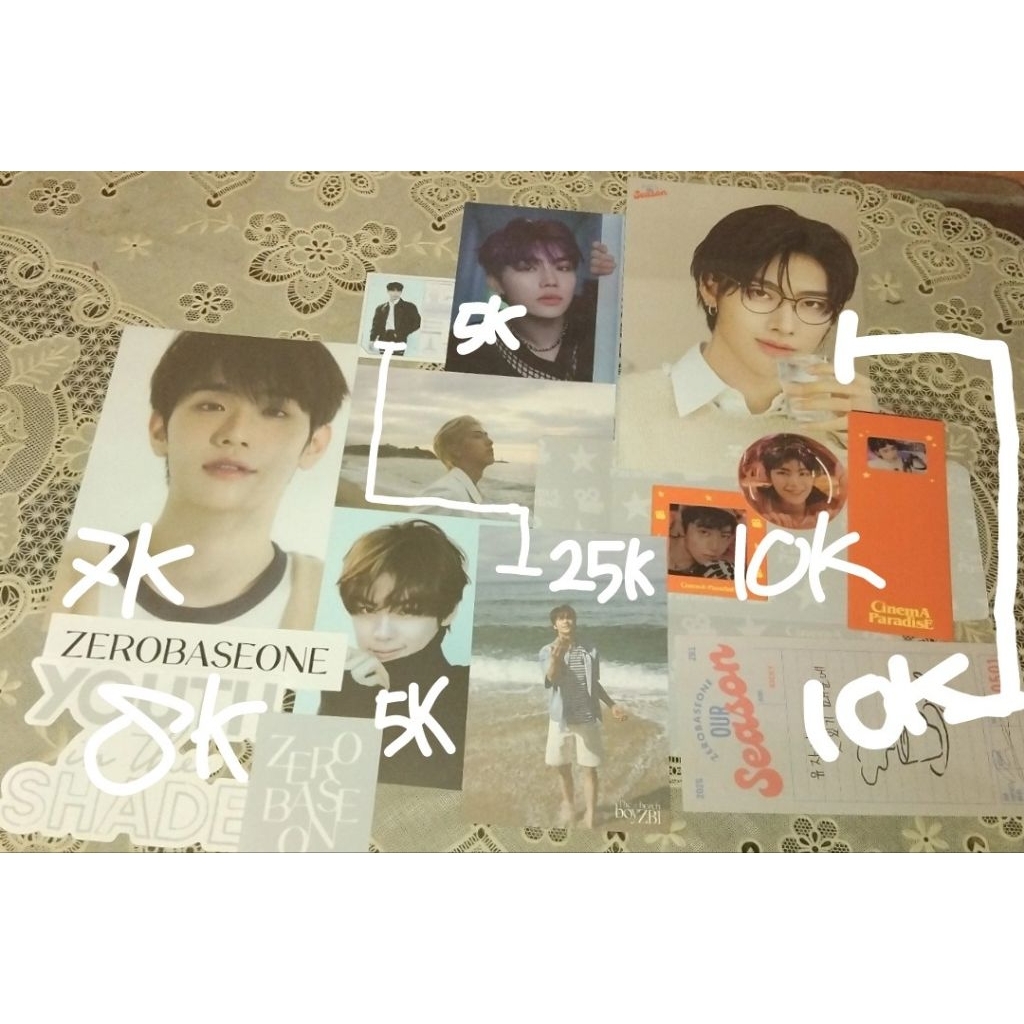 

perintilan zerobaseone || postcard || sticker