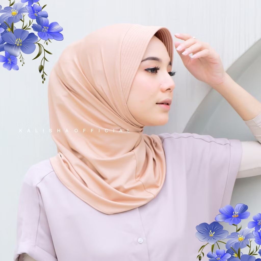 Hijab Sport Khimar Instan Olahraga Daily Jilbab Pendek Bergo Kerudung Jeblus Sporty Ukuruan S