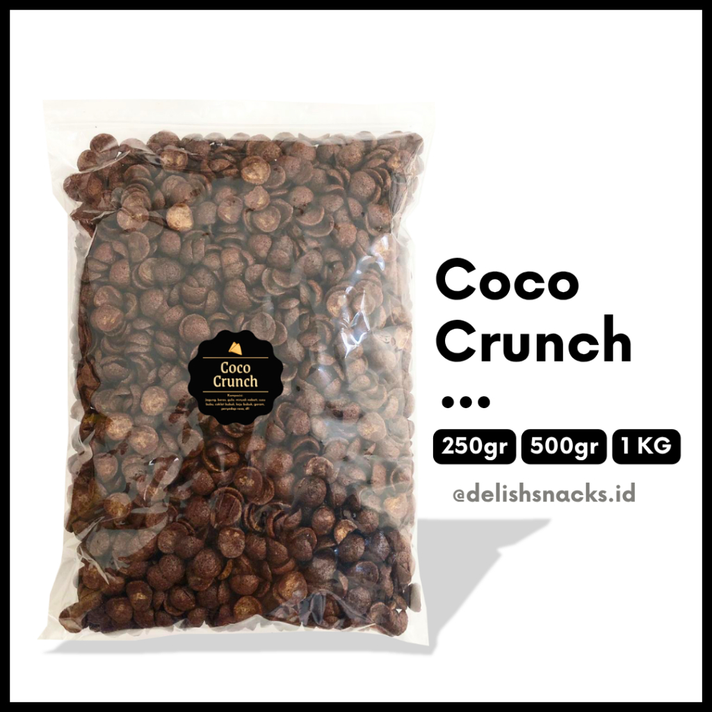 

[DELISH SNACKS] Coco Crunch (Grosir) 250gr 500gr 1 KG / Snack Cemilan Camilan Grosiran Kiloan