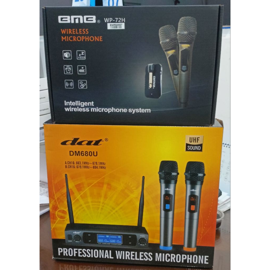 mic wireless bmb wp-72h microphone dat dmu680u uhf sound mik tanpa kabel karaoke