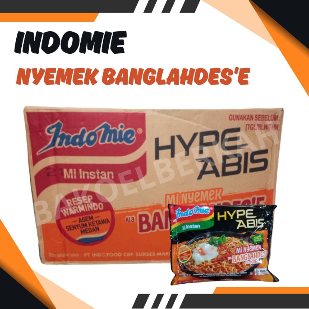 

INDOMIE GORENG BANGLAHDES'E (bangladesh) 1 dus isi 40 pcs