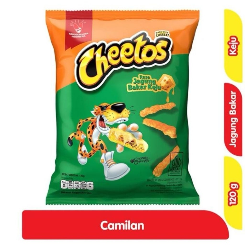 

Cheetos jagung bakar keju dan rasa keju 120 gram