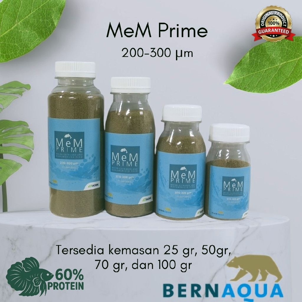 Pelet Mem Prime 200-300 dan 300-500 Pakan Ikan Mem Prime Original Pakan Ikan Premium Tinggi Protein