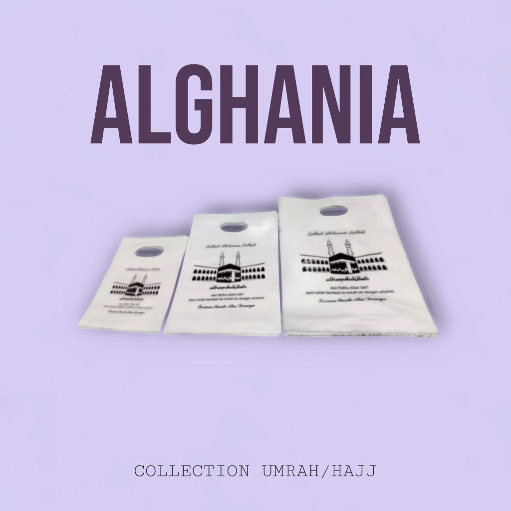 

Kantong Plastik Motif Kabah Umrah Haji